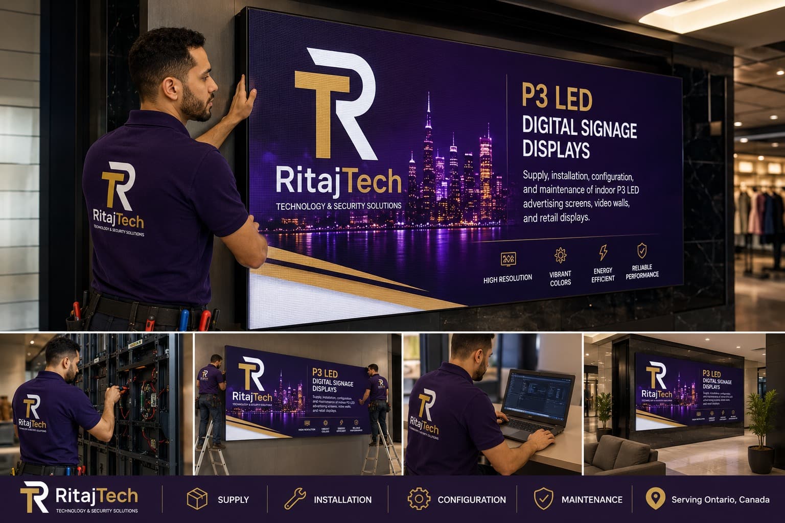 Indoor LED Digital Signage Project